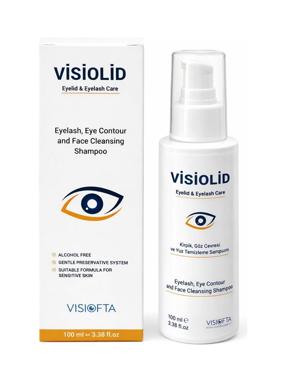 Visiolid Kirpik, Göz Çevresi ve Yüz Temizleme Şampuanı 100 ml