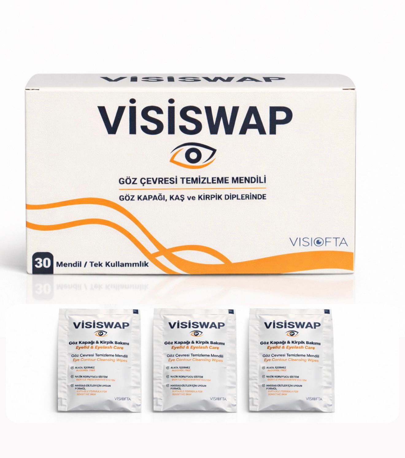 Visiswap 30'lu Göz Çevresi Temizleme Mendili